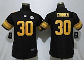 Women Nike Steelers 30 James Conner Black Color Rush Limited Jersey,baseball caps,new era cap wholesale,wholesale hats
